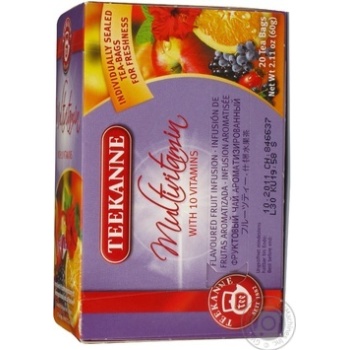 Multivitamin tea bags Teekanne with 10 vitamins 20x3g Germany - buy, prices for - photo 7