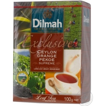 Tea Dilmah 100g cardboard box Sri-lanka - buy, prices for NOVUS - photo 2