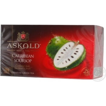 Green pekoe tea Askold Caribbean Sour sop small leaf 25x2g Sri Lanka - buy, prices for - photo 7