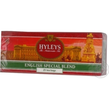 Tea Hyleys English black packed 25pcs 50g cardboard packaging - buy, prices for MegaMarket - photo 3