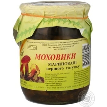 Гриби Моховики мариновані Волинь Ліс 440г - купить, цены на - фото 1