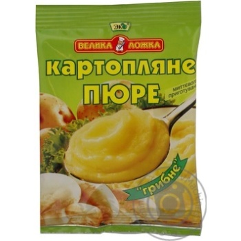 Puree Velyka lozhka potato mushroom 30g packaged - buy, prices for MegaMarket - photo 7