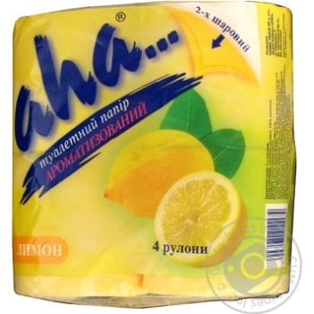 toilet paper aha lemon 4pcs 430g Poland - buy, prices for - photo 2