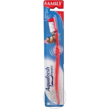 Щітка зубна Aquafresh сімейна середньої жорсткості купити, ціни на МегаМаркет - фото 2