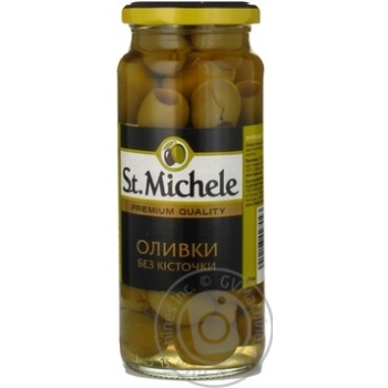 olive St.michele green pitted 340g glass jar - buy, prices for MegaMarket - photo 2