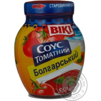 Sauce Viki Bulgarian tomato 450g glass jar Ukraine - buy, prices for NOVUS - photo 1