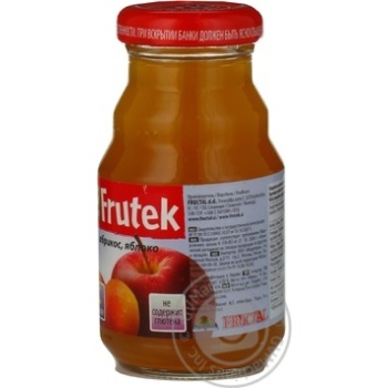 Pasteurized gluten-free nectar with pulp Frutek apricots and apples for children from 5+ months enriched with vitamin C glass bottle 125ml Slovenia - buy, prices for - photo 7