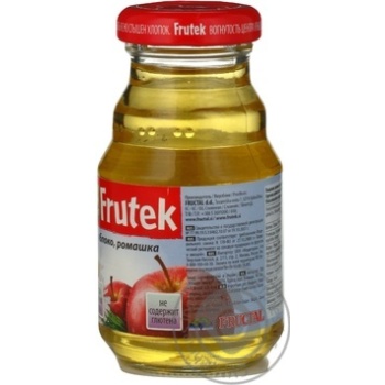 Apple drink with chamomile tea Frutek glass bottle 125ml Slovenia - buy, prices for NOVUS - photo 2