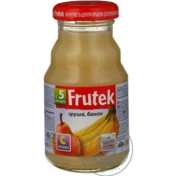 Reconstituted pasteurized homogenized gluten-free nectar enriched with vitamin C and pulp Frutek pears and bananas for children from 5+ months 125ml Slovenia - buy, prices for NOVUS - photo 6