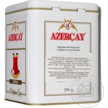 Black pekoe tea Azercay Extra medium leaf with bergamot flavor 250g can Azerbaijan - buy, prices for - photo 10