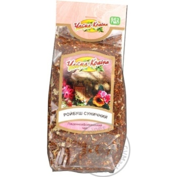 Black tea Chaina Kraina Кooibos wild strawberry 100g Ukraine - buy, prices for NOVUS - photo 1