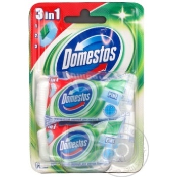 Блоки гигиенические Domestos Хвоя сменные для унитаза 40гх2шт Польша - купить, цены на - фото 7