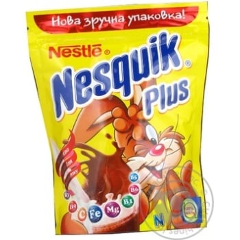 Какао-напій Несквік Плюс швидкорозчинний 32 порції 450г дой-пак Росія - купити, ціни на - фото 3