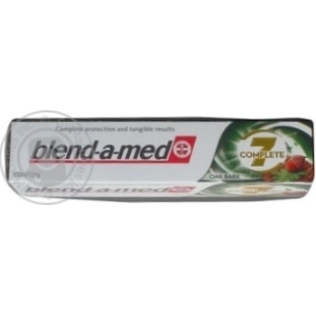 Зубна паста Blend-a-med Комплекс 7 Кора Дуба 100мл купити, ціни на МегаМаркет - фото 3
