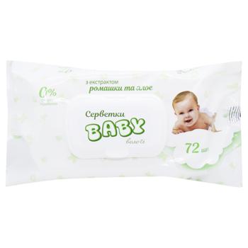 Baby Napkins Damp With Valve 72pc - buy, prices for COSMOS - photo 1