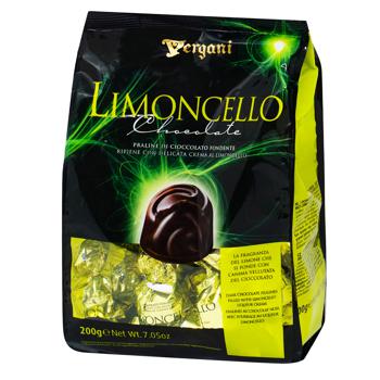 Vergani Limoncello With Cream Liqueur Filling In Dark Chocolate Candies 200g - buy, prices for NOVUS - photo 1