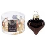 Украшение ёлочное Koopman Орнамент 4x4,5см янтарь