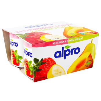 Продукт соєвий Alpro Полуниця-банан-персик-груша 4шт*125г - купити, ціни на ULTRAMARKET - фото 3