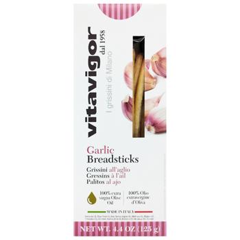 Хлебные палочки Vitavigor с чесноком 125г - купить, цены на КОСМОС - фото 1