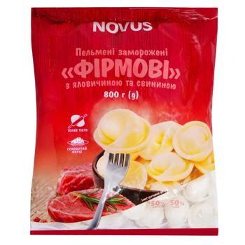 Пельмени Novus Фирменные со свининой и говядиной 800г