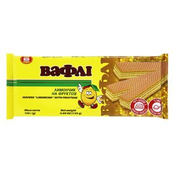 Biscuit-Chocolate Limonchik Waffles with Fructose 130g - buy, prices for EKO Market - photo 1