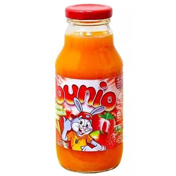 Juice Bunio strawberry 330ml glass bottle - buy, prices for Grono - photo 1