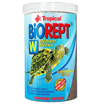 Сухий корм для водоплавних черепах Tropical в паличках «Biorept W» 1 л - купить, цены на MasterZoo - фото 1