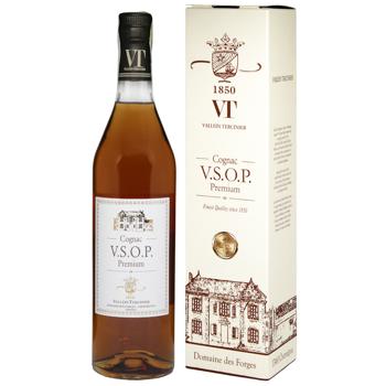 Коньяк Vallein Tercinier VSOP 40% 0,7л - купити, ціни на КОСМОС - фото 1