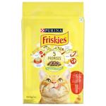 Корм сухой Friskies с говядиной, курицей и овощами для взрослых кошек 10кг