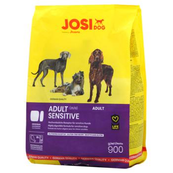 Корм сухий Josera JosiDog Adult Sensitive з домашньою птицею для дорослих собак з чутливим травленням 900г - купити, ціни на MasterZoo - фото 1