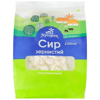 Творог Хуторок зернистый нежирный 330г