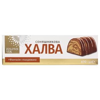 Халва Золотой Век Фантазія соняшн шоколад глазур 470г - купити, ціни на - фото 2