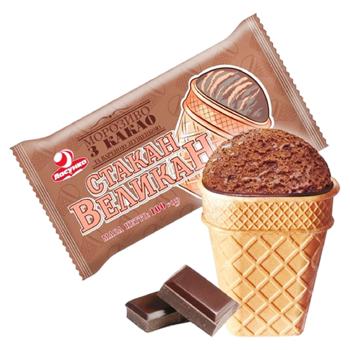 Морозиво Ласунка Стакан-великан з какао та вареною згущенкою 95г - купити, ціни на Grono - фото 2