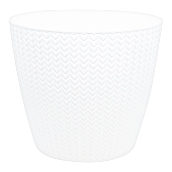 Wheaty White Round Flower Pot 22cm - buy, prices for Auchan - photo 1