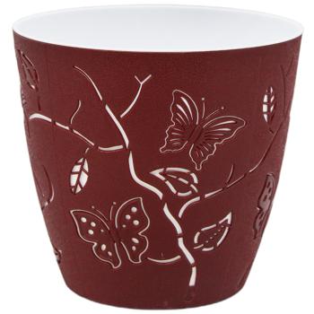 Flowerpot Alya plastik dark-red plastic 2500ml Turkey - buy, prices for Auchan - photo 1