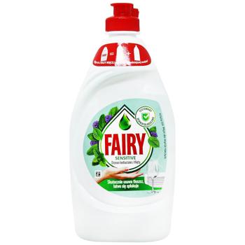 Fairy Sensitive Tea Tree and Mint Dishwashing Liquid 450ml