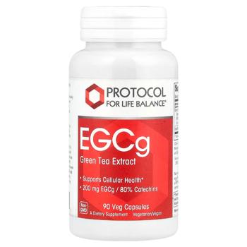 Экстракт зеленого чаю Protocol for Life Balance EGCg 200мг 90 капсул