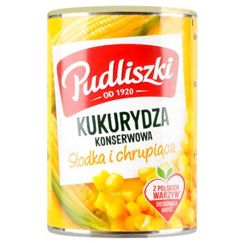 Кукурудза Pudliszki цукрова 400г - купити, ціни на ULTRAMARKET - фото 1