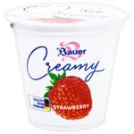 Десерт Bauer Creamy Полуниця молочний на основі йогурту 8% 125г