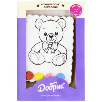 Пряник-раскраска Добрик Мишка - купить, цены на Auchan - фото 1