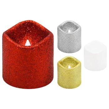 Actuel LED Glitter Candle 7.5cm - buy, prices for Auchan - photo 1