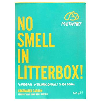 Активированный уголь Metapet для устранения запаха для кошачьего туалета 240г - купить, цены на Таврия В - фото 2