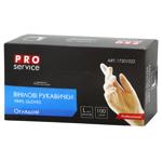 Pro Service Professional Vinyl Examination Gloves L 100pcs