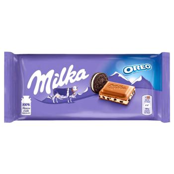 Milka Milk Chocolate with Oreo Cookies 100g - buy, prices for COSMOS - photo 1
