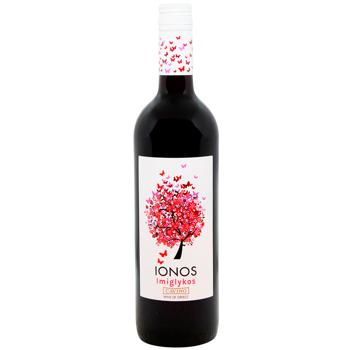 Вино Cavino Ionos красное полусладкое 11% 0,75л - купить, цены на AlcoHub - фото 1