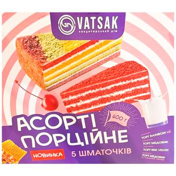 Vatsak Assorted Portioned Cake 5pcs 600g - buy, prices for Epicentr FOOD - photo 1