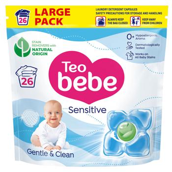 Капсулы для стирки Teo Bebe Sensitive 26шт - купить, цены на METRO - фото 1