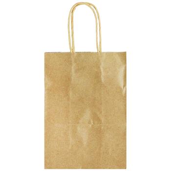 Пакет подарунковий Крафт 13х21х8см - купити, ціни на Auchan - фото 2