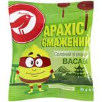Auchan Roasted Salted Peanuts with Wasabi Flavor 35g