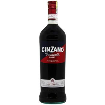 Вермут Cinzano Rosso червоний десертний 15% 1л - купити, ціни на NOVUS - фото 1